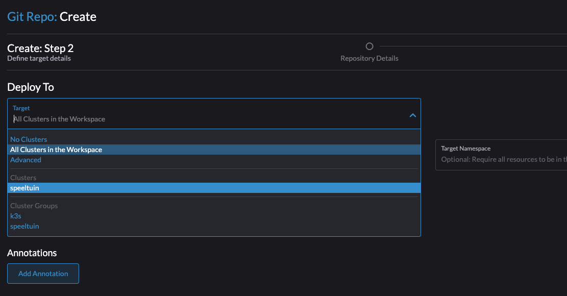 Setting up Fleet - Continuous Delivery with Rancher